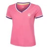 Flashy V-Neck T-Shirt Women 2 Flashy V-Neck T-Shirt Women -Tennis Equipment Store 00356000 000