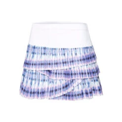 Batik Pleated Scallop Skirt Women