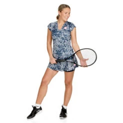 BIDI BADU Fingerprint Printed V-Neck T-Shirt Women 12 BIDI BADU Fingerprint Printed V-Neck T-Shirt Women -Tennis Equipment Store 01897000 0 3